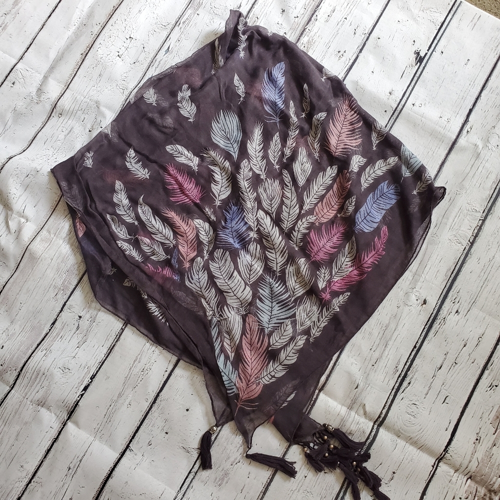 3 for $10 Feather scarf